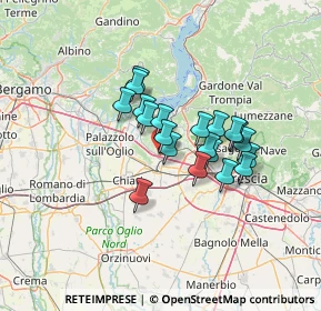 Mappa Uscita casello autostradale A4 Rovato, 25038 Rovato BS, Italia (9.762)