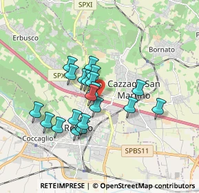 Mappa Uscita casello autostradale A4 Rovato, 25038 Rovato BS, Italia (1.4055)