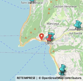 Mappa Via Guglielmo Marconi, 37016 Garda VR, Italia (2.80636)