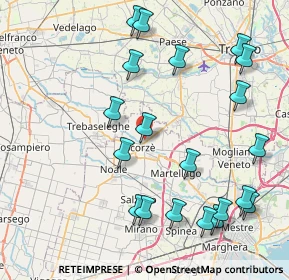 Mappa Via Baden Powell, 30037 Scorzé VE, Italia (9.501)