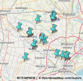 Mappa Via Baden Powell, 30037 Scorzé VE, Italia (6.8435)