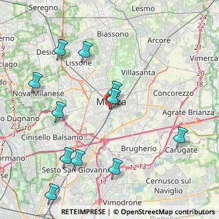 Mappa Angolo, 20900 Monza MB, Italia (4.80727)