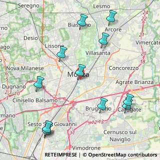 Mappa Via Castelfidardo, 20900 Monza MB, Italia (5.12)