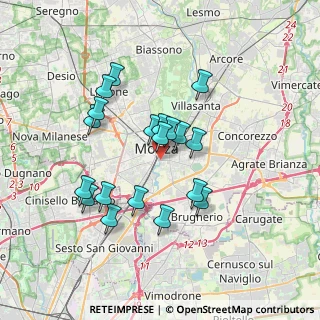 Mappa Via Castelfidardo, 20900 Monza MB, Italia (3.12684)