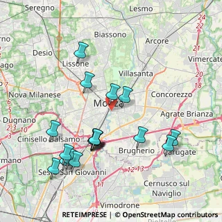 Mappa Via Castelfidardo, 20900 Monza MB, Italia (4.18389)