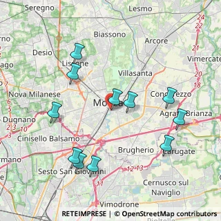 Mappa Via Castelfidardo, 20900 Monza MB, Italia (4.17455)