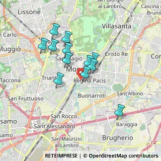 Mappa Via Castelfidardo, 20900 Monza MB, Italia (1.51167)