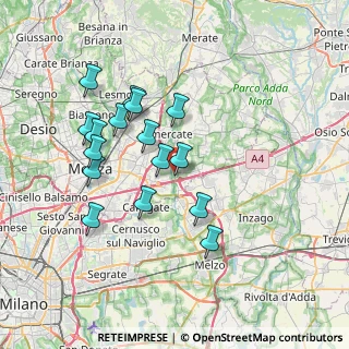 Mappa Via Filzi, 20864 Agrate Brianza MB, Italia (6.76688)