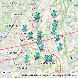 Mappa Via Filzi, 20864 Agrate Brianza MB, Italia (3.81263)
