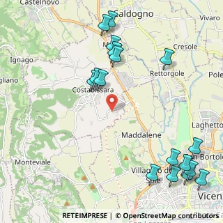 Mappa Via Lago D'Iseo, 36030 Costabissara VI, Italia (2.76588)