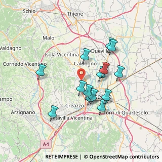 Mappa Via Lago D'Iseo, 36030 Costabissara VI, Italia (6.35214)