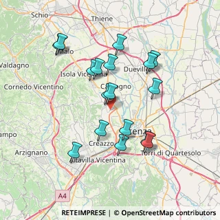 Mappa Via Lago D'Iseo, 36030 Costabissara VI, Italia (6.97294)