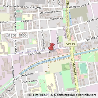 Mappa Via Custoza, 5, 20037 Paderno Dugnano, Milano (Lombardia)