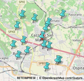 Mappa Via Giuseppe Verdi, 25046 Cazzago San Martino BS, Italia (1.98875)