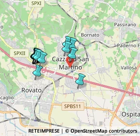 Mappa Via Giuseppe Verdi, 25046 Cazzago San Martino BS, Italia (1.7025)