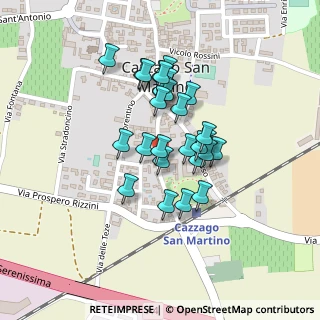 Mappa Via Giuseppe Verdi, 25046 Cazzago San Martino BS, Italia (0.15714)