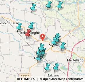 Mappa Strada Regionale Castellana, 30037 Scorzè VE, Italia (3.7205)