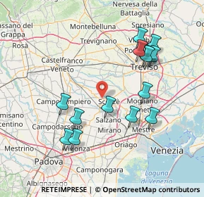 Mappa Strada Regionale Castellana, 30037 Scorzè VE, Italia (15.25571)