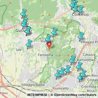 Mappa Via S. Rocco, 25060 Cellatica BS, Italia (2.8615)