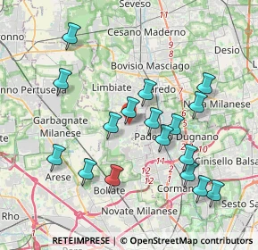 Mappa Via Tagliamento, 20030 Senago MI, Italia (3.84765)