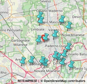 Mappa Via Tagliamento, 20030 Senago MI, Italia (4.00941)