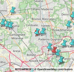 Mappa Via Tagliamento, 20030 Senago MI, Italia (6.5535)