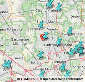 Mappa Via Tagliamento, 20030 Senago MI, Italia (6.037)