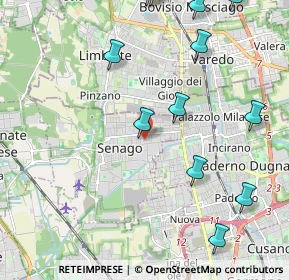 Mappa Via Tagliamento, 20030 Senago MI, Italia (2.645)