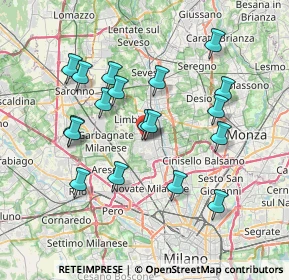 Mappa Via Tagliamento, 20030 Senago MI, Italia (7.05889)