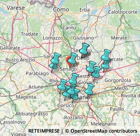 Mappa Via Tagliamento, 20030 Senago MI, Italia (10.47688)