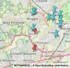 Mappa Via Giovanni XXIII, 20835 Muggiò MB, Italia (2.25545)