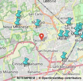 Mappa Via Giovanni XXIII, 20835 Muggiò MB, Italia (2.79385)