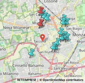 Mappa Via Giovanni XXIII, 20835 Muggiò MB, Italia (1.78588)