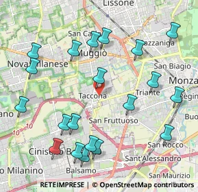 Mappa Via Giovanni XXIII, 20835 Muggiò MB, Italia (2.3565)