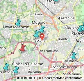 Mappa Via Giovanni XXIII, 20835 Muggiò MB, Italia (2.96818)