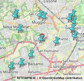 Mappa Via Giovanni XXIII, 20835 Muggiò MB, Italia (2.57333)
