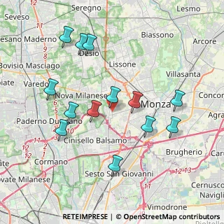 Mappa Via L. V. Beethoven, 20835 Muggiò MB, Italia (3.87846)