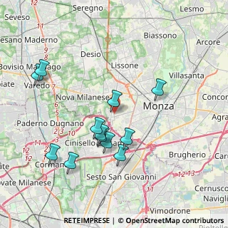 Mappa Via Giovanni XXIII, 20835 Muggiò MB, Italia (3.82667)