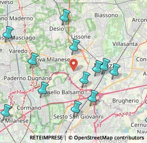 Mappa Via Giovanni XXIII, 20835 Muggiò MB, Italia (4.80615)