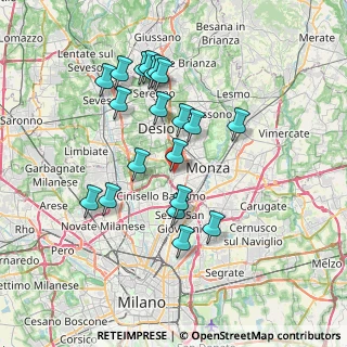 Mappa Via L. V. Beethoven, 20835 Muggiò MB, Italia (6.939)