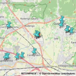 Mappa Via del Commercio, 25050 Rodengo-Saiano BS, Italia (2.695)
