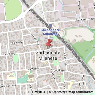 Mappa Via Dante Alighieri, 19, 20024 Garbagnate Milanese, Milano (Lombardia)