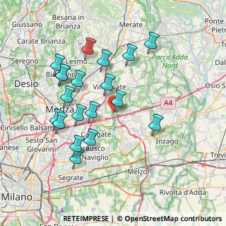 Mappa Via Orti Omate, 20864 Agrate Brianza MB, Italia (7.43316)