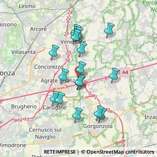 Mappa Via Orti Omate, 20864 Agrate Brianza MB, Italia (3.46412)