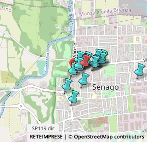 Mappa Via Federico Borromeo, 20030 Senago MI, Italia (0.2445)