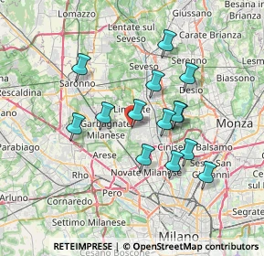 Mappa Via Federico Borromeo, 20030 Senago MI, Italia (6.02214)