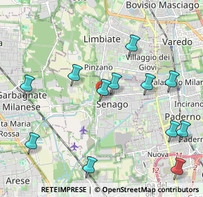 Mappa Via Federico Borromeo, 20030 Senago MI, Italia (2.33583)