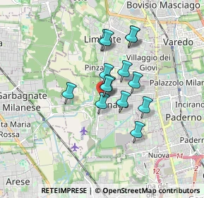 Mappa Via Federico Borromeo, 20030 Senago MI, Italia (1.23571)