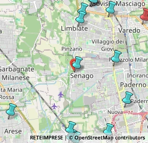 Mappa Via Federico Borromeo, 20030 Senago MI, Italia (3.206)