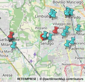 Mappa Via Federico Borromeo, 20030 Senago MI, Italia (2.228)